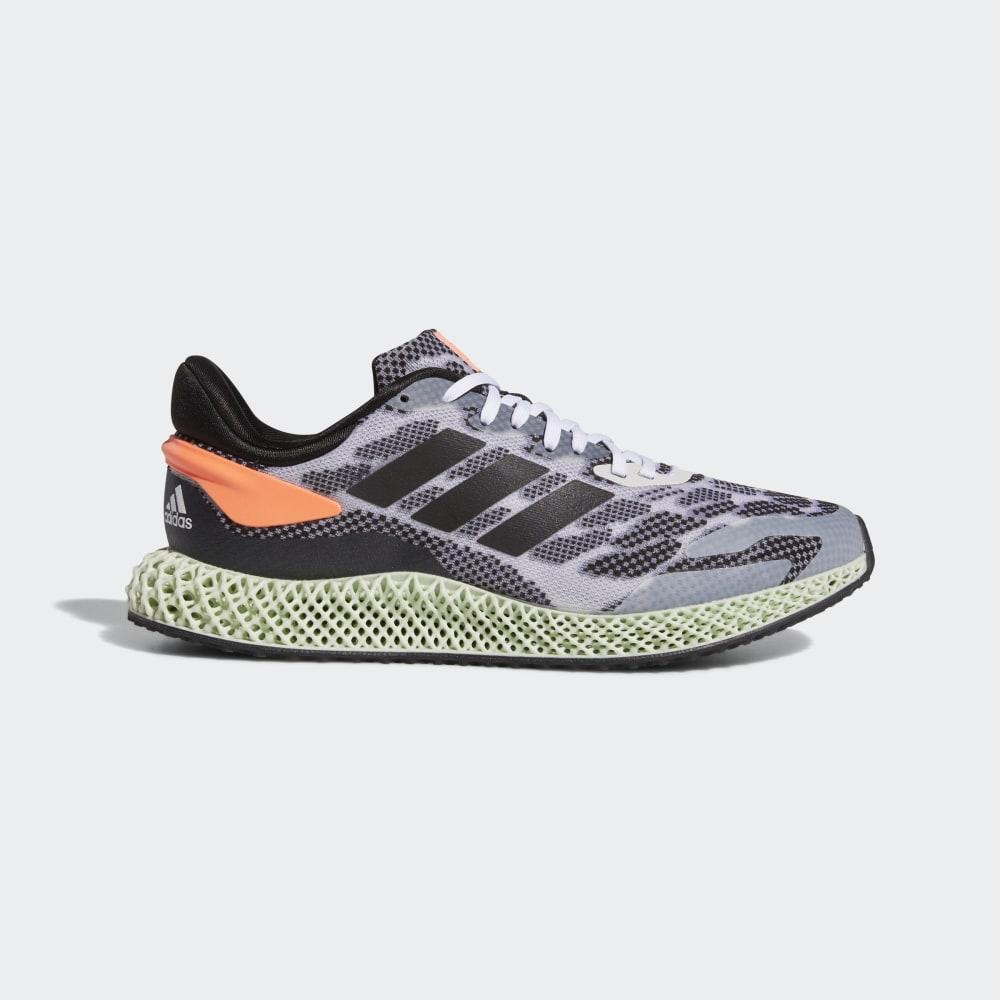 Adidas Men's 4D Run 1.0 Running Shoes White/Black/Coral Ireland FW1233